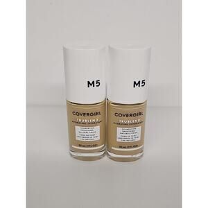 2-PACKS Covergirl Trublend Liquid Makeup, M5 Caramel Beige NEW SEALED